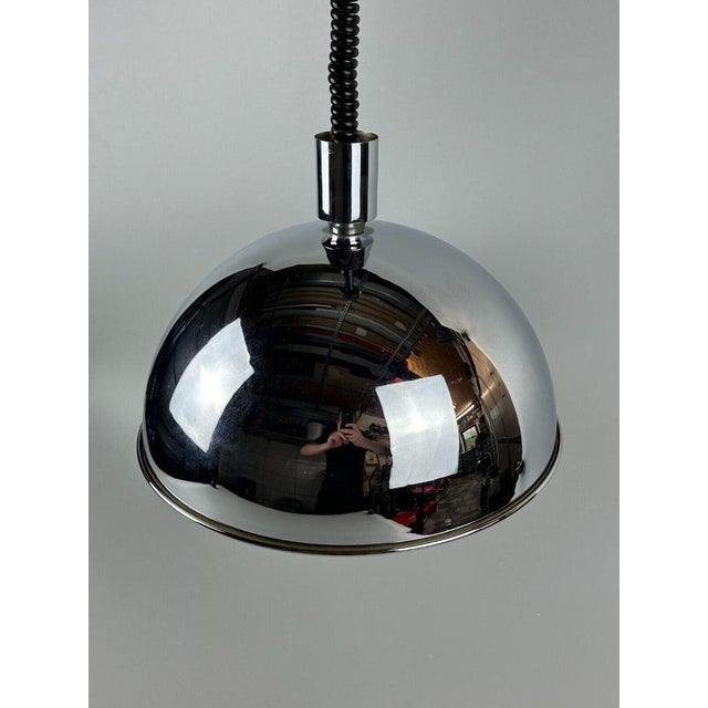 Space Age Brass Hanging Lamp by Florian Schulz, 1970s For Sale - Image 14 of 18