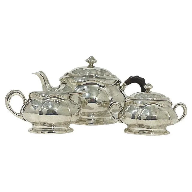 Silver Tea Servie, 1900s, Set of 3 For Sale - Image 5 of 5