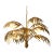 Steel Palm Chandelier in Gold by Oggetti For Sale