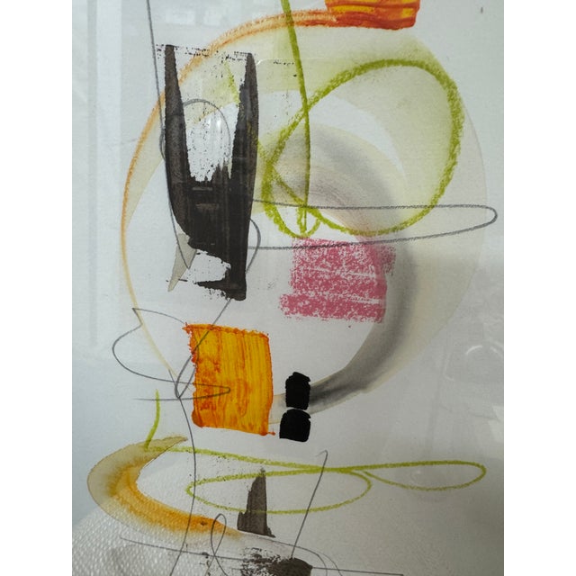 White Isabel Wyatt Citrus Totem Original Painting, Signed For Sale - Image 8 of 12