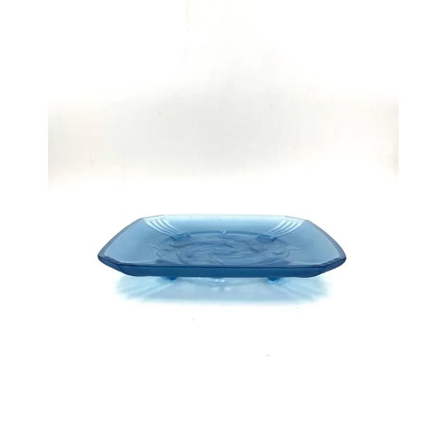 Large Molded Glass Naiads Dish from Verreries Des Hanots, France, 1930s For Sale - Image 12 of 18