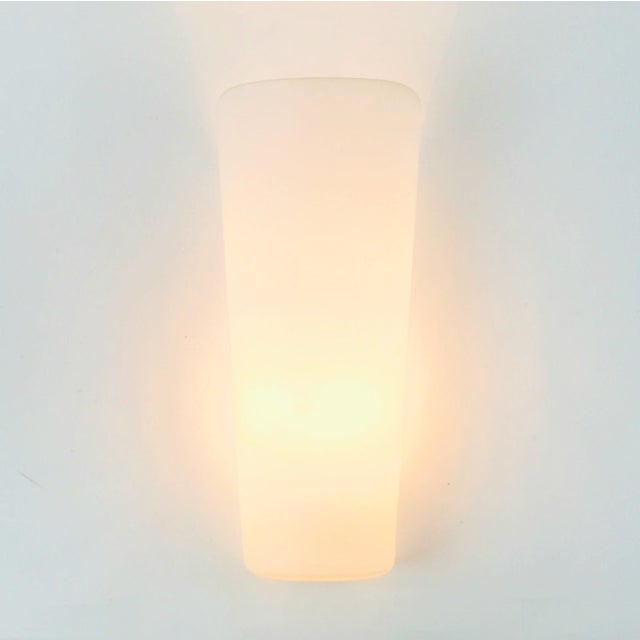 1950s 1950s Mid-Century Modern Opaline Glass Wall Lamps/Sconces by Wilhelm Wagenfeld for Peill & Putzler - a Pair For Sale - Image 5 of 11