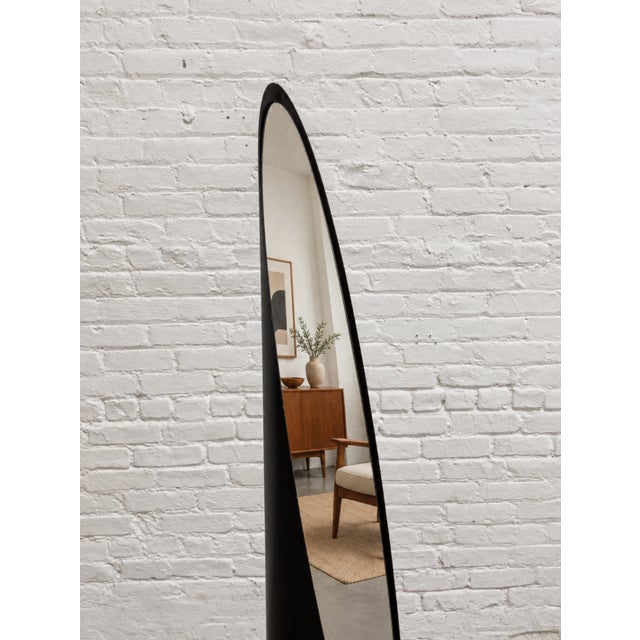 Black Vintage Mid Century Freestanding Lipstick Mirror, C. 1970’s For Sale - Image 8 of 11