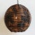Hand weaved rattan ball shaped lantern with antique burned finish. Beautiful for indoors or in the garden. Especially...