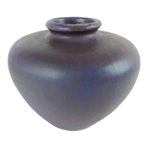 Vintage Fulper Art Pottery Purple Wisteria Vase