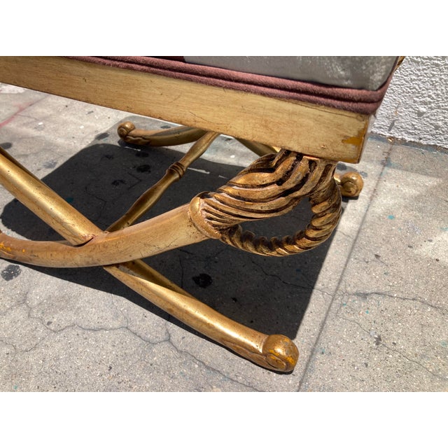 French Empire Sword Bench Ottoman For Sale - Image 9 of 10