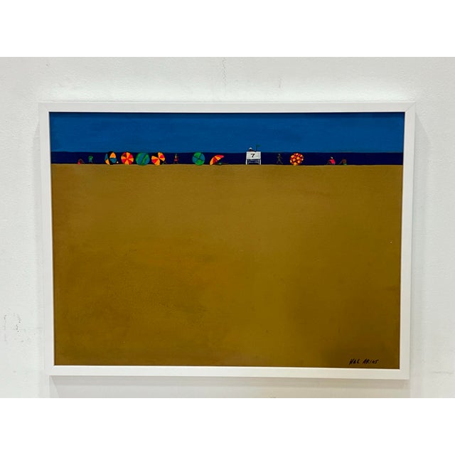 Vintage Hal Atkins (1924-2008,) Beach Scene Painting For Sale - Image 12 of 12