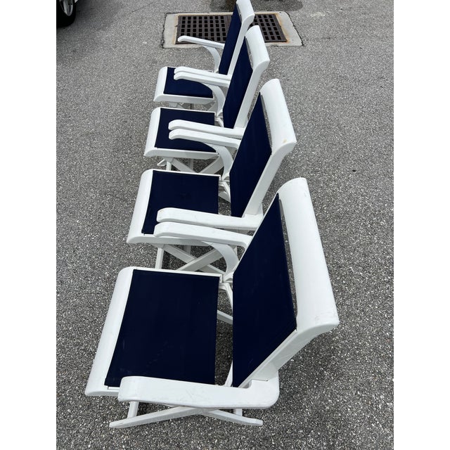 Mid-Century Modern Dining or Patio Chairs by French Maker Triconfort 6 Piece For Sale - Image 14 of 18