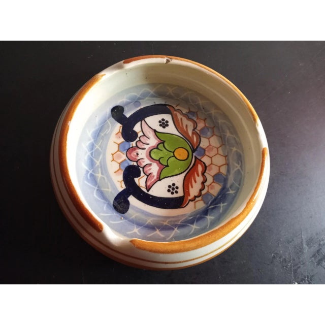 Mexican 1970s Mexican Tonala Round Ashtray For Sale - Image 3 of 7