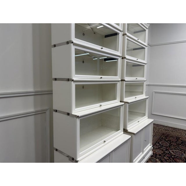 English White Display Bookcase from Globe Wernicke For Sale - Image 9 of 18