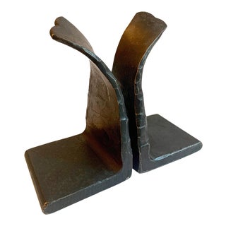 Pair of Wrought Iron Bookends For Sale