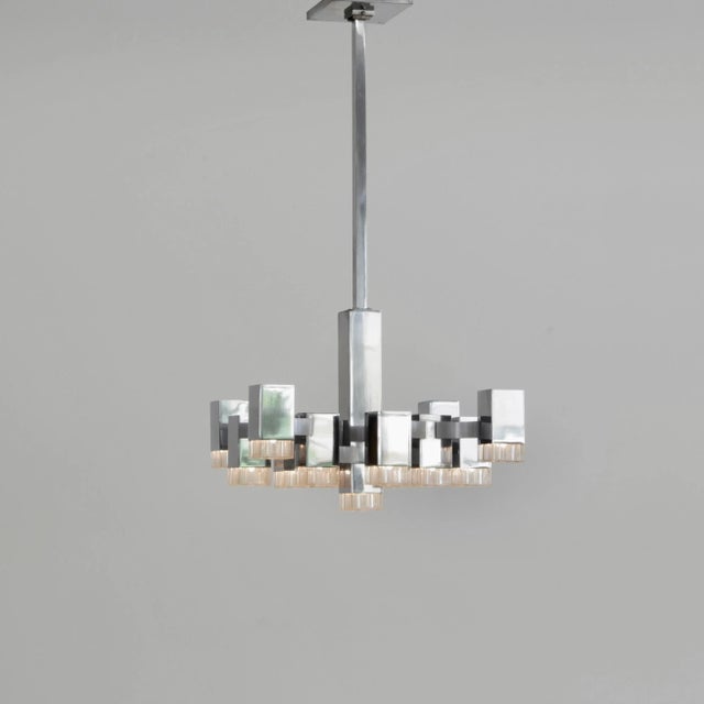 13-Light Hanging Lamp by Gaetano Sciolari for Sciolari, 1970s For Sale - Image 6 of 11