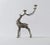 Metal Contemporary Bronze & Silver-Tone Inlay Holiday Reindeer Candle Holder For Sale - Image 7 of 7