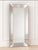 Metal Vintage Polished Stainless Steel Beveled Floor / Wall Mirror For Sale - Image 7 of 7