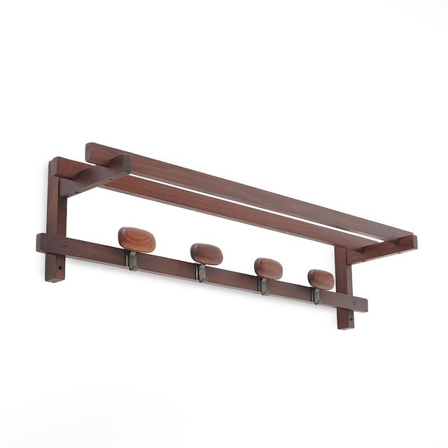 Wall-Mounted Coat Rack by Ezio Longhi for Elam, 1960s For Sale - Image 14 of 14