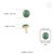 9.17 Ct Zambian Emerald Art Deco Cocktail Ring With Halo Diamonds in 14k Solid Gold Size 6 For Sale - Image 9 of 17