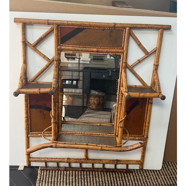 19th Century English Bamboo Mirror For Sale - Image 14 of 17