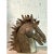Vintage Brutalist Torch Cut Copper Horse Head For Sale - Image 4 of 10
