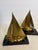 1990s Vintage Brass and Wood Sailboat Bookends For Sale - Image 5 of 5