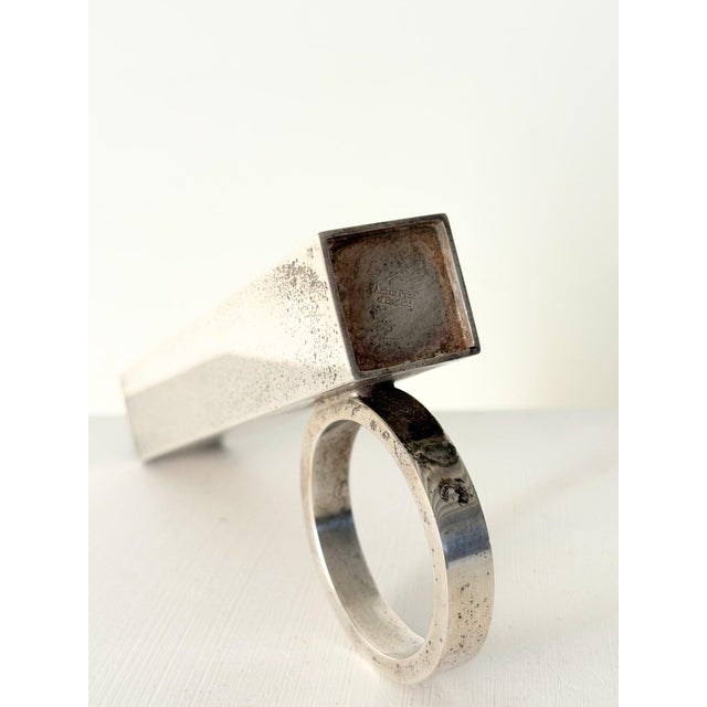 1930s Art Deco Minimal Silver Vase by Arthur Price, England, 1930 For Sale - Image 5 of 6