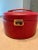 Vintage Wolf Leather Jewelry Box, Pebbled Red, Brand New - Never Used, Lock & Key, Mirror For Sale - Image 10 of 13