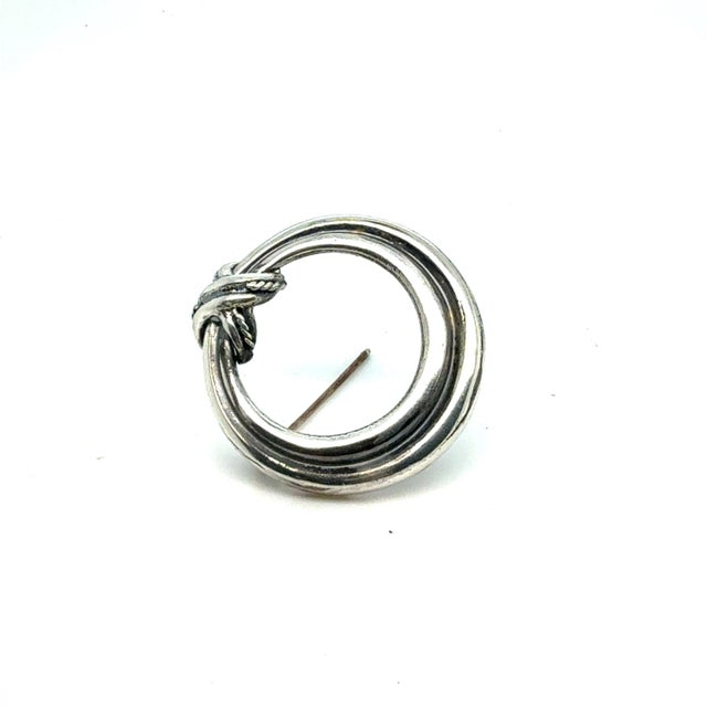 1990s Tiffany & Co Estate Signature Series Brooch Sterling Silver For Sale In New York - Image 6 of 11