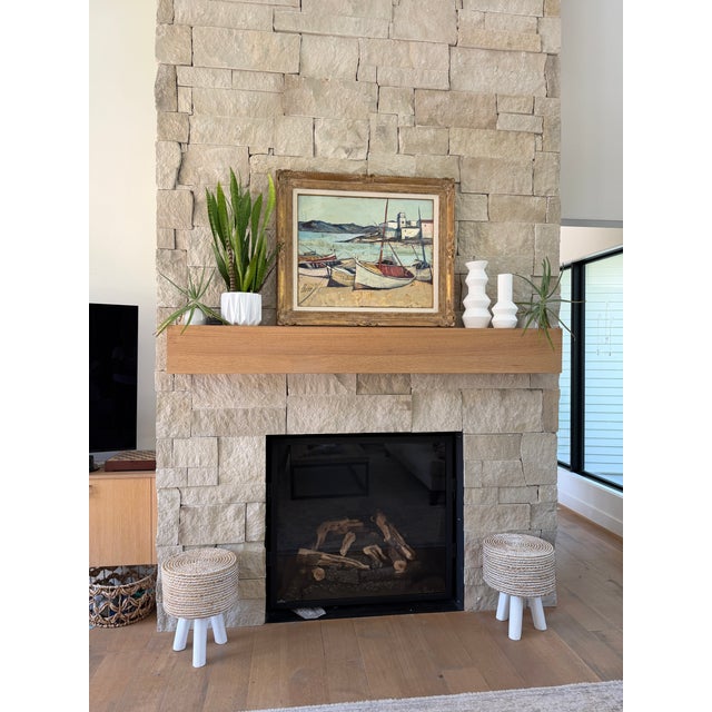 Mid-Century Modern Charles Levier “Village Corde” Original Oil on Canvas, Mid-20th Century For Sale - Image 3 of 10