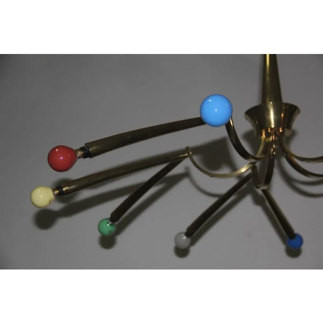Chandelier by Oscar Torlasco for Lumi Milano, 1950s For Sale - Image 14 of 16