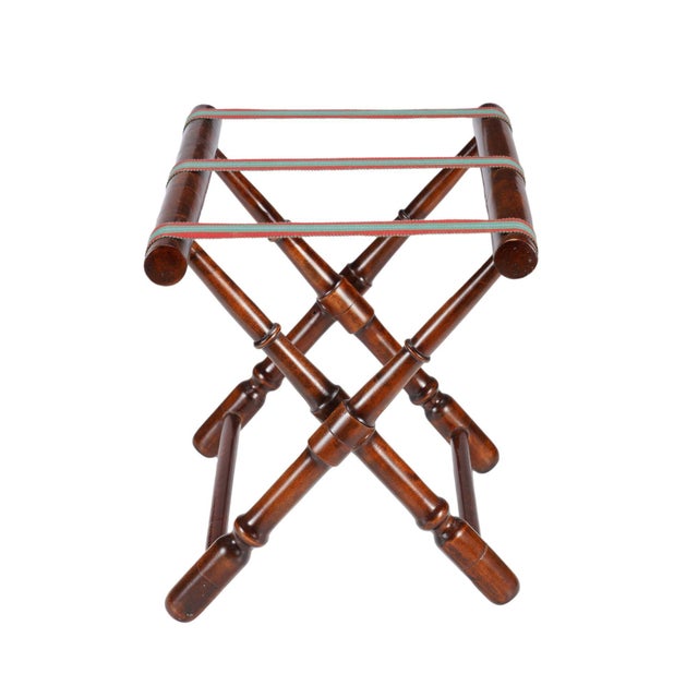 English Burled Hardwood Butler's Tray Stand, C. 1900 For Sale - Image 3 of 9