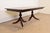 1980s Baker Furniture Style Georgian Mahogany Double Pedestal Extension Dining Table, Newly Refinished For Sale - Image 5 of 15