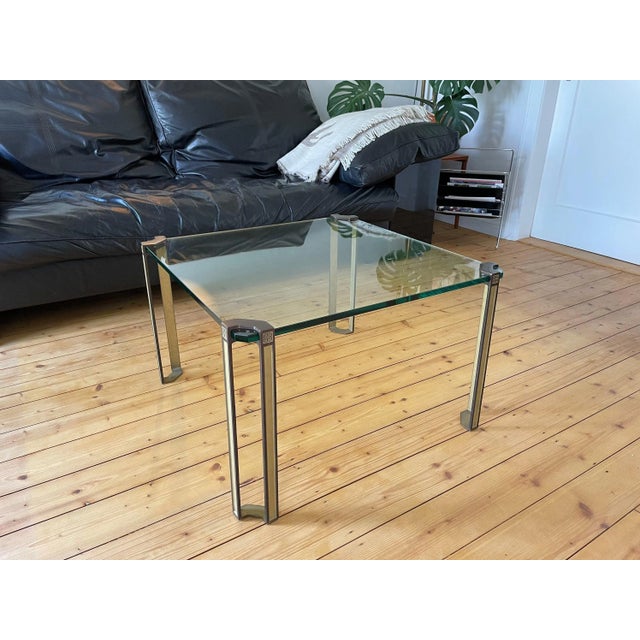1950s Mid-Century Modern Brass Coffee Table by Peter Ghyczy, 1970s For Sale - Image 5 of 11