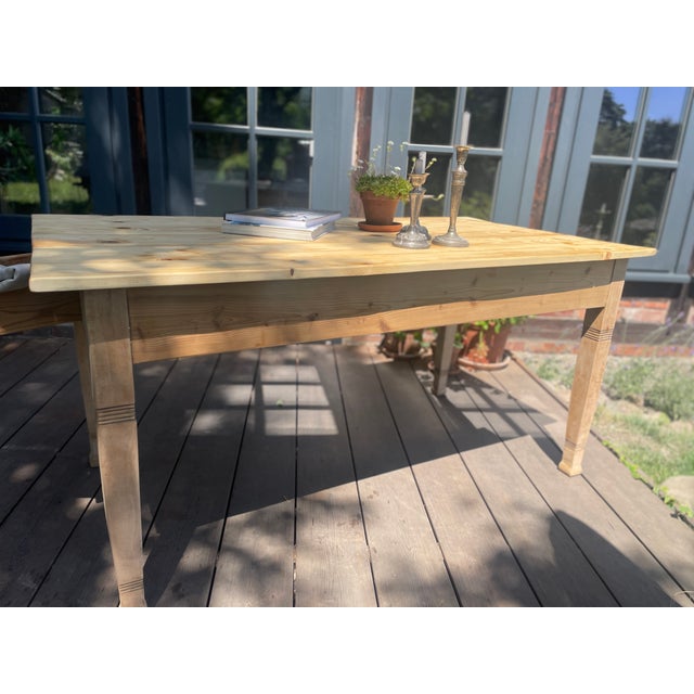 Antique Table in Fir, 1890s For Sale - Image 10 of 18