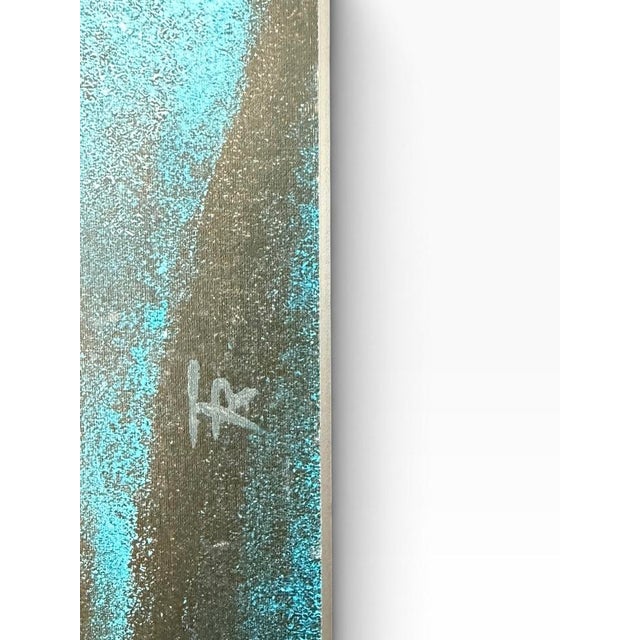 Cerulean 1960s Mid-Century Modern, C. 1960s, Blue Nude Figure Panels — Diptych - a Pair For Sale - Image 8 of 11