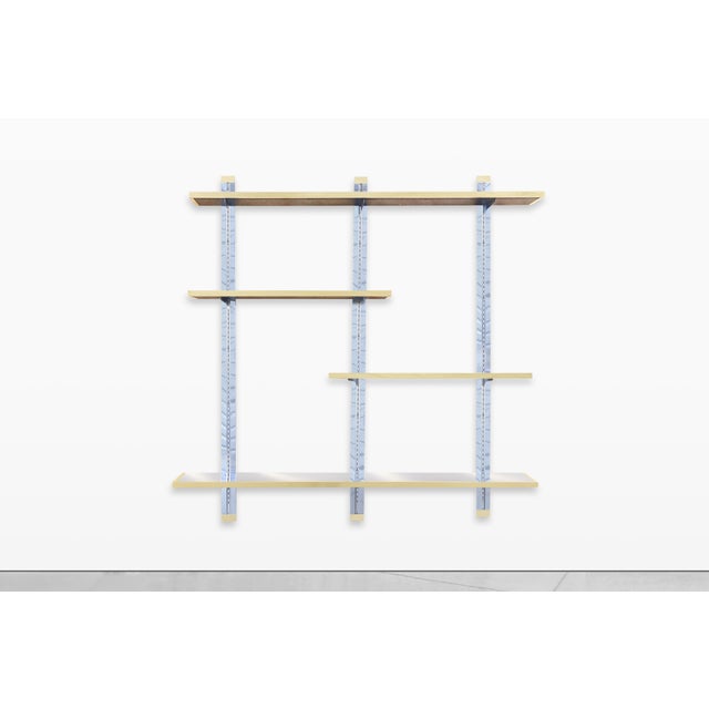 Vintage Italian Chrome and Brass “Cityscape” Wall-Mounted Unit For Sale - Image 9 of 14