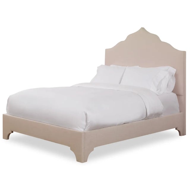 Casa Cosima Clementine Queen Headboard, Gelam Linen For Sale - Image 4 of 5