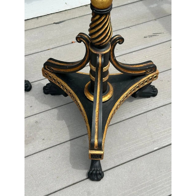 Early 19th Century Pair of Regency Period Neoclassical Regency Pole Screens Rockefeller Provenance For Sale - Image 5 of 8