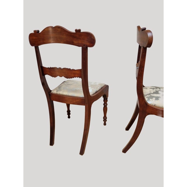 English Sheraton Mahogany Side Chairs, 1830s, Set of 2 For Sale - Image 6 of 14