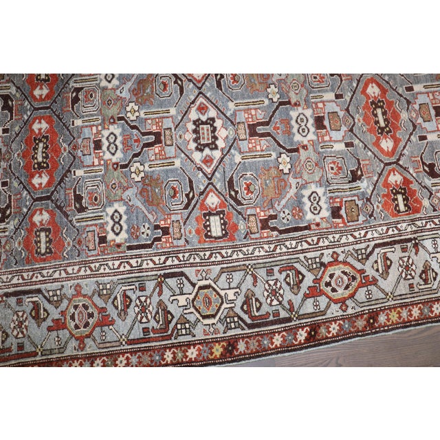 Gray Antique Persian Malayer, 4'5'' X 6'11'' For Sale - Image 8 of 11