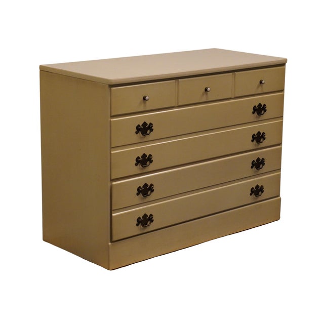 American Ethan Allen Heirloom Collection CRP Custom Room Plan 40" Three Drawer Chest 14-4551p - 400 Alabaster White Finish For Sale - Image 3 of 12