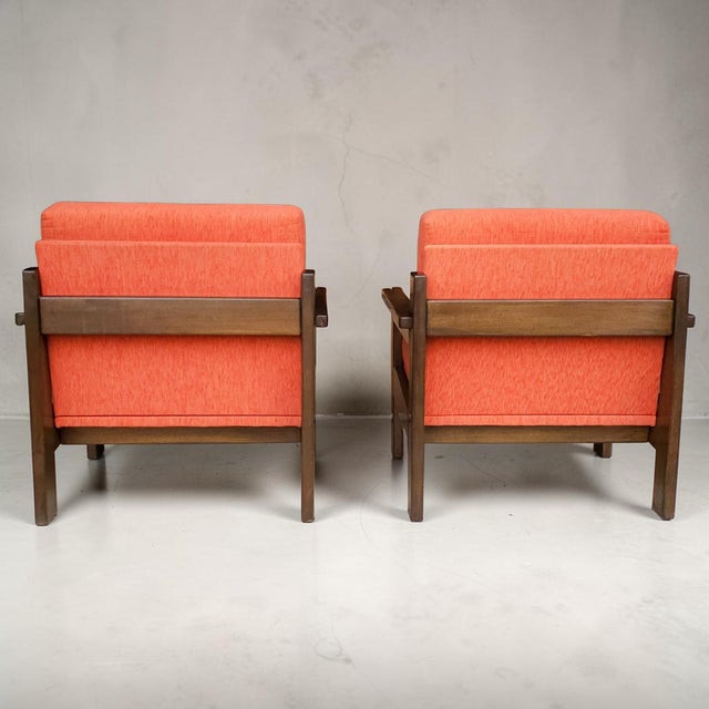Erich Dieckmann 1950s German Oak Lounge Chairs, Pair, After Dieckmann For Sale - Image 4 of 6