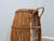 Wood Vintage Italian Rattan Barrel Bar Cart, 1960s For Sale - Image 7 of 12