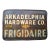Antique American Art Deco Early Frigidaire Metal Advertising Sign For Sale
