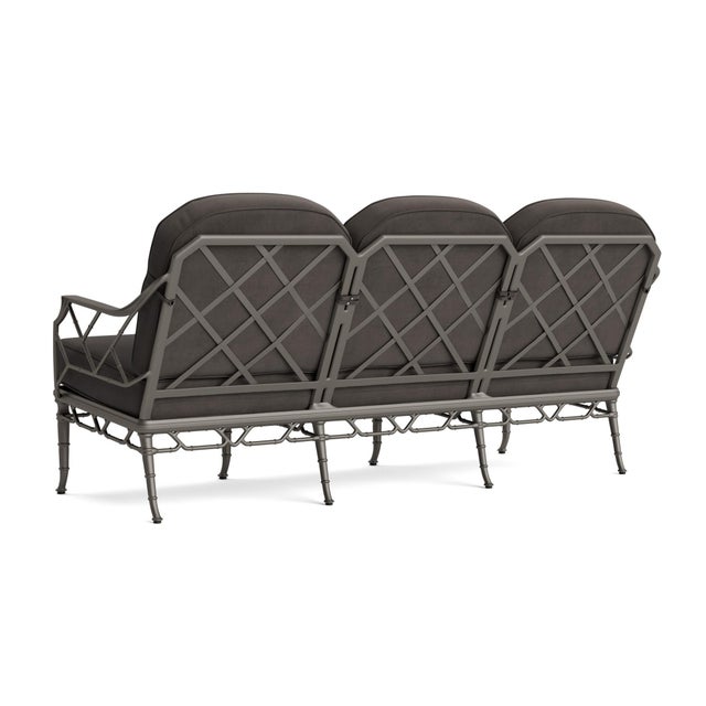 Not Yet Made - Made To Order Brown Jordan Calcutta Sofa, Mica frame with Fusion Charcoal fabric For Sale - Image 5 of 11