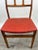 1960s Danish Mid-Century Modern Teak Dining Chairs W Rust Red Dotted Upholstery, Set 6 For Sale - Image 5 of 13