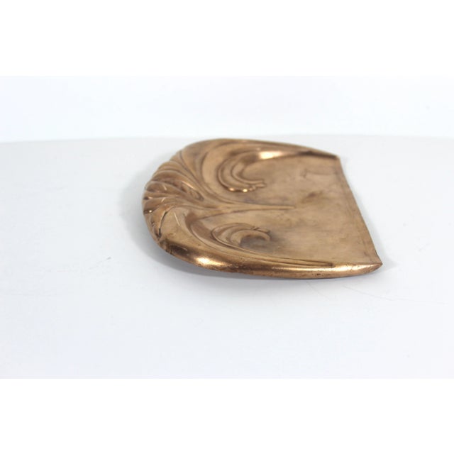 Vintage English Copper Crumb Tray Dustpan Dustpan Table or Floor Sweep Silent Butler For Sale - Image 4 of 8