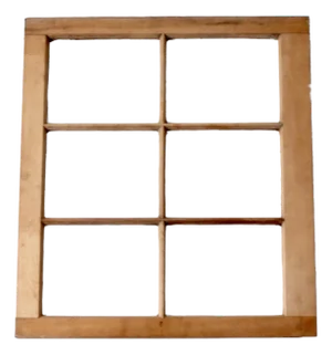Vintage Wooden Window Pane
