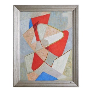 Fête Joyeuse Oil on Canvas Painting by James Pichette, 1953 For Sale