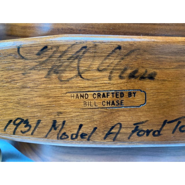 Bill Chase Handcrafted Signed 1931 Model a Ford Town Car For Sale - Image 11 of 11