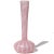 Beautiful vintage Murano hand blown pink and white ribbons Italian art glass soliflore flower vase. The piece is...