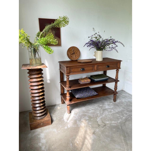 Console Drapier in Oak, 1950s For Sale - Image 16 of 18